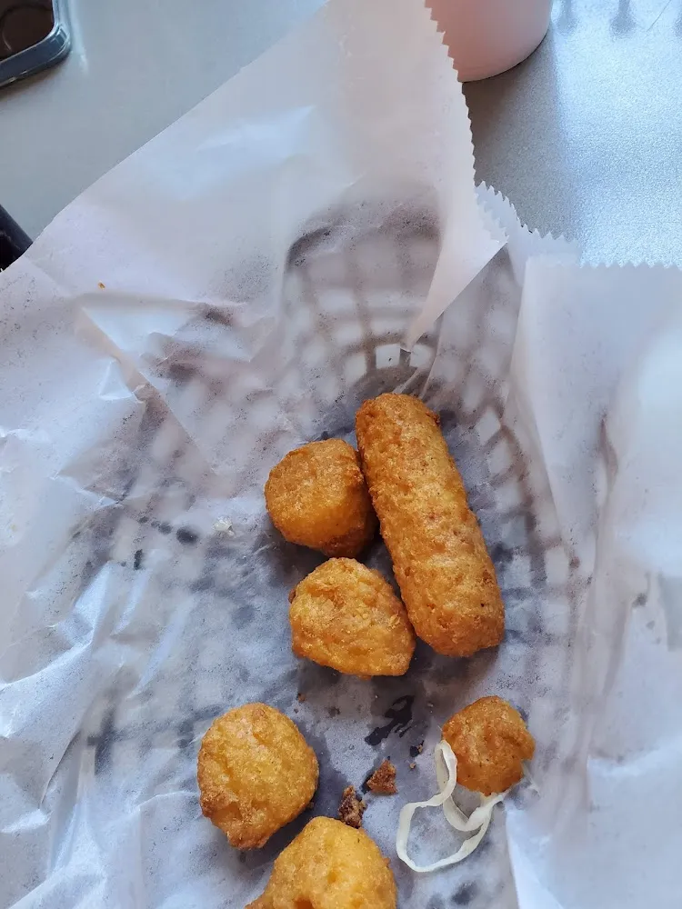 Cheese Sticks and Corn Fritters